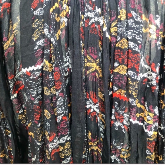 FREE PEOPLE  / sheer boho bell sleeves blouse - Picture 4 of 6